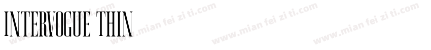Intervogue Thin字体转换